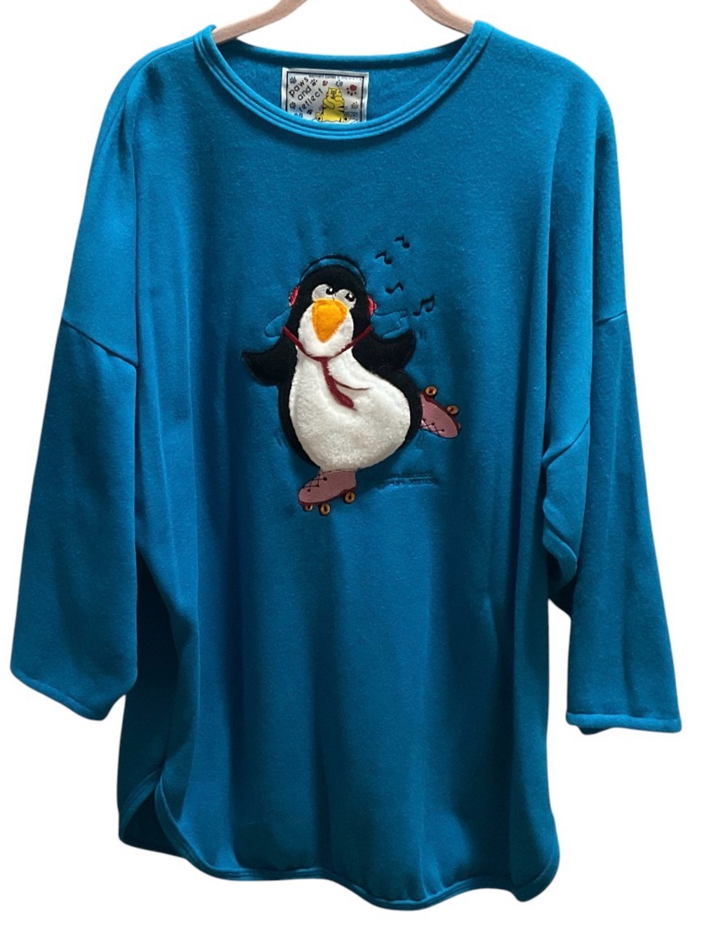 PAWS & REFLECT Oversized Penguin Sweatshirt  Fits *One Size*